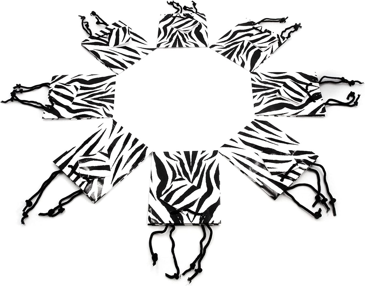 Zebra Paper Tote Gift Bags Great for parties, promotions and more.