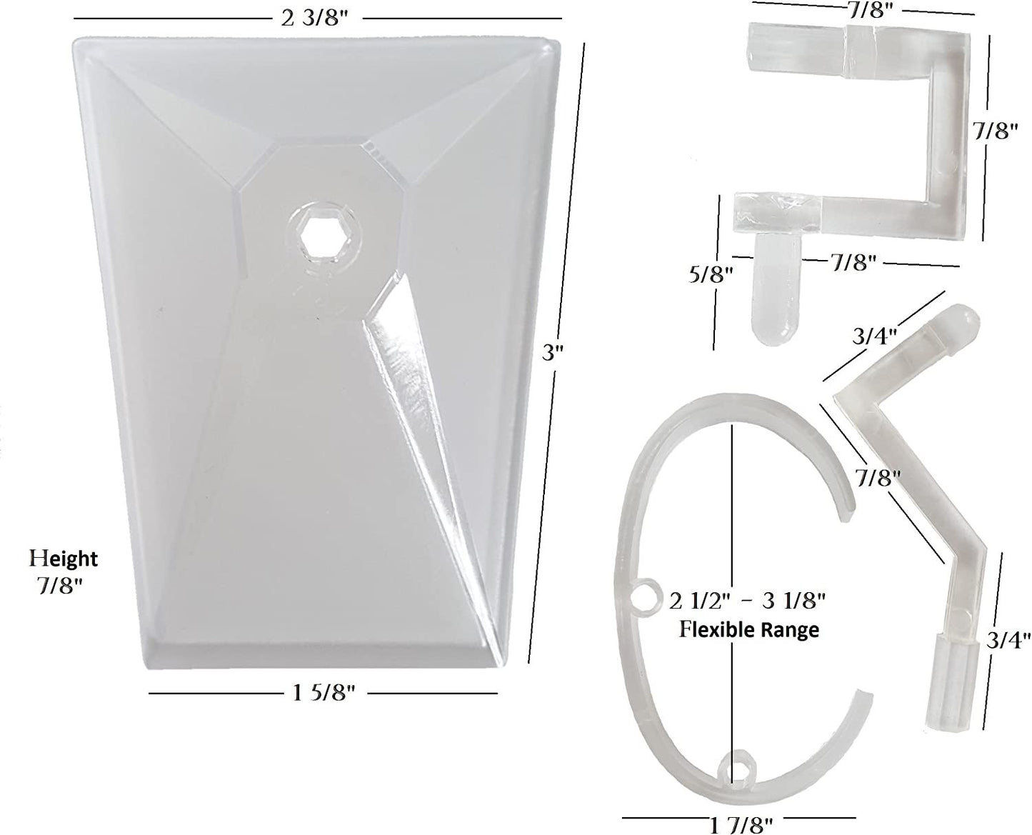 Single Clear Acrylic Watch Display Stand Holder \ Plastic Watch Holder with Stand (3.5" H / 4.5"H)