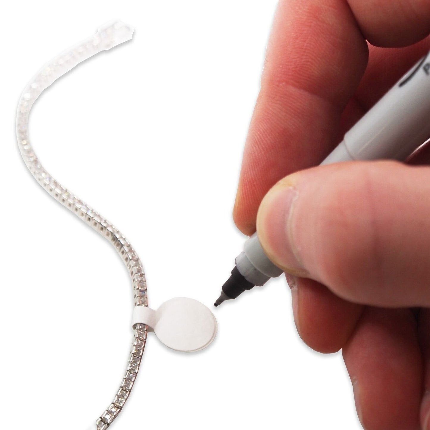 White Jewelry Repair, Price and Identification Tags, 12mm 1000pcs - 1 / 2 / 3 Pack