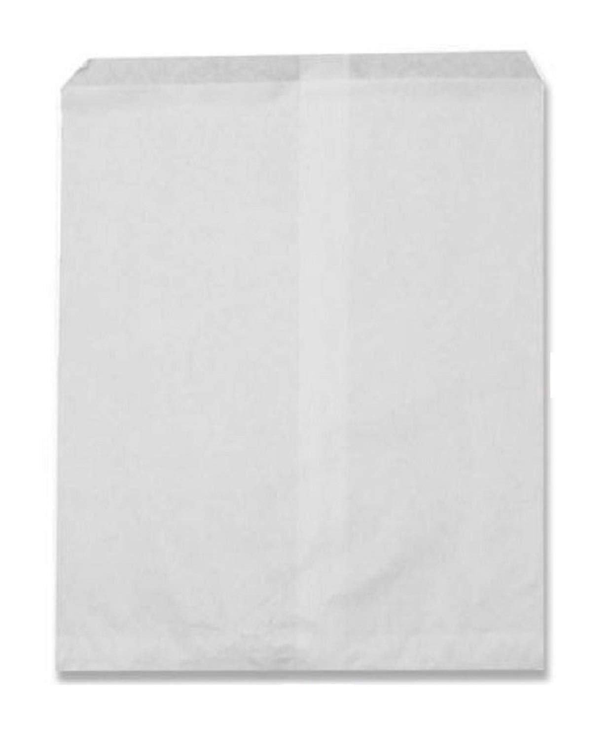 N'ice Packaging 200 White Flat Paper Bags Good for Candy, Cookies, Small Gift, Crafts, Party Favor, Sandwich, or Merchandising - no Gussett (White, 6" x 9")