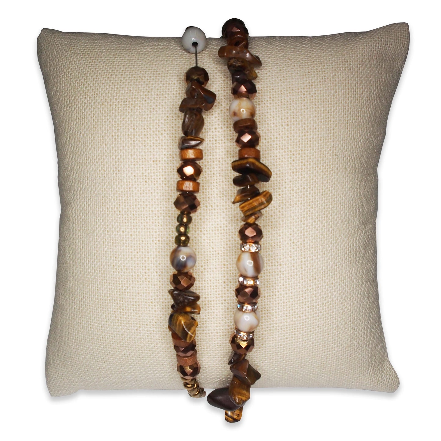 6 Qty - 5" x 5" Camelhide-Beige Linen Watch/Bangle Pillow Display -for Sales/Merchandise/Crafts/Storage/Display