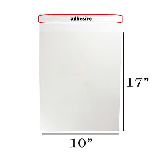100 Count Ultra Clear Self-Adhesive Re-Sealable Cello Bags