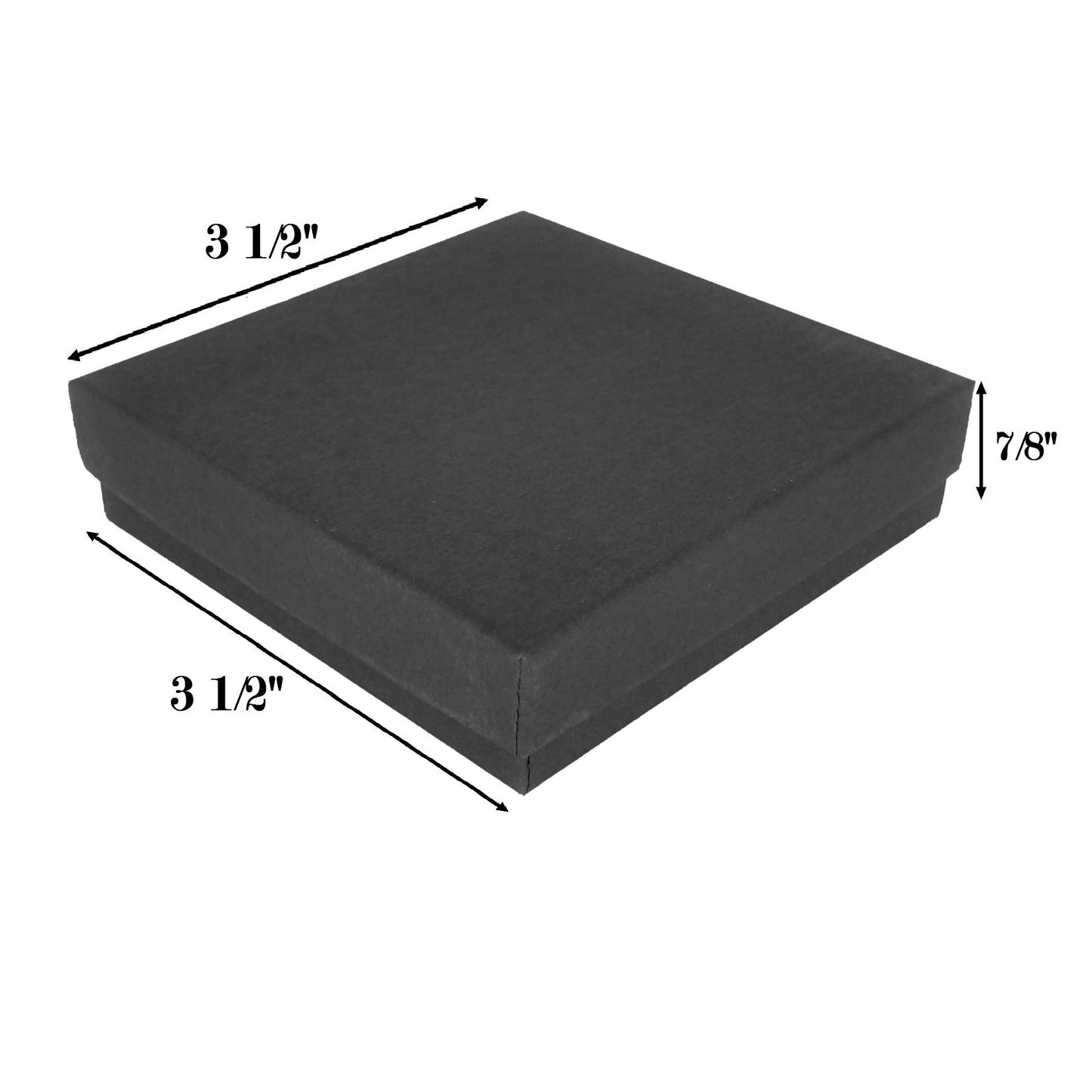 Mixed Matte Black Cotton Filled Gift Boxes for Gifts and Party Favors