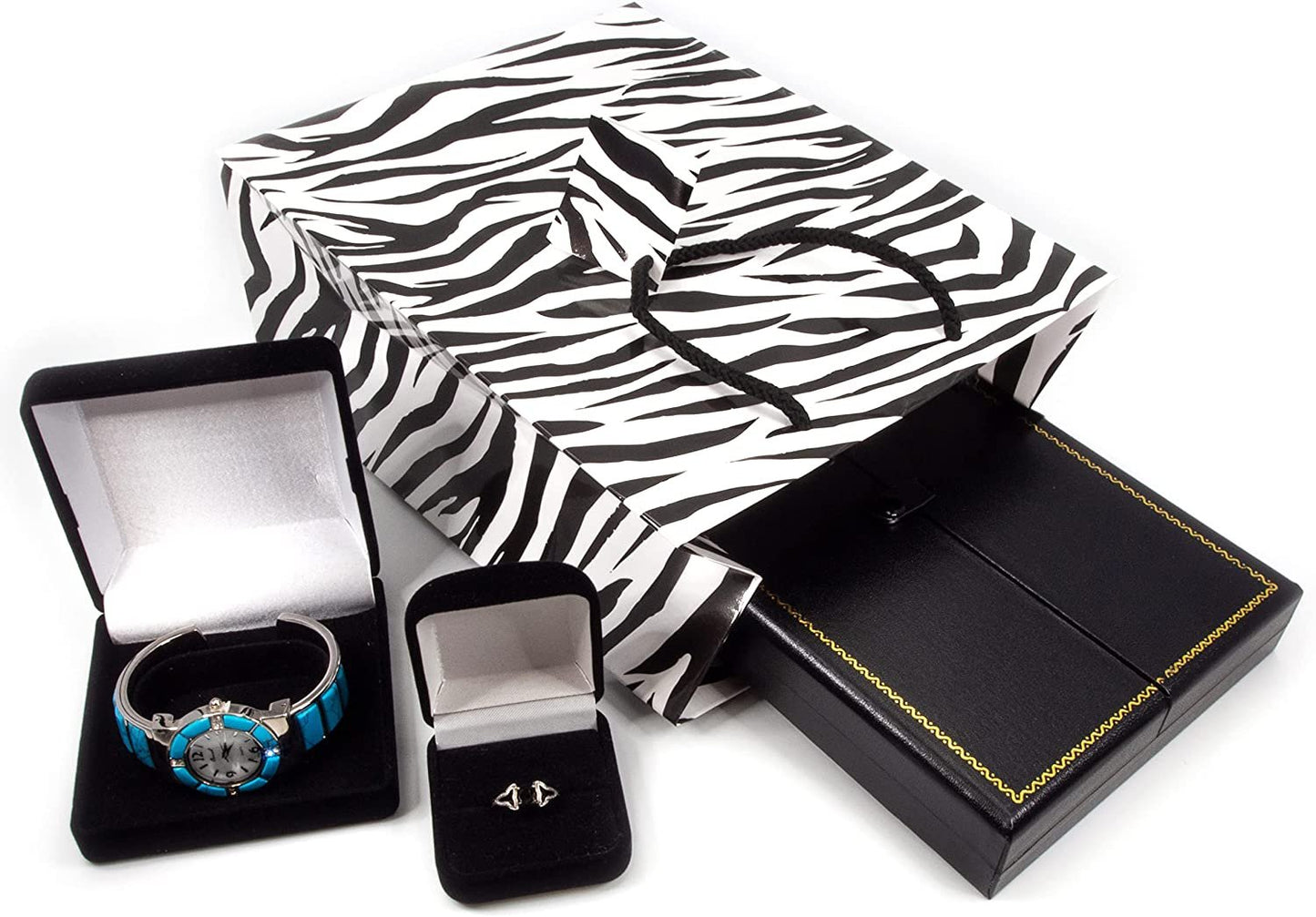 Zebra Paper Tote Gift Bags Great for parties, promotions and more.