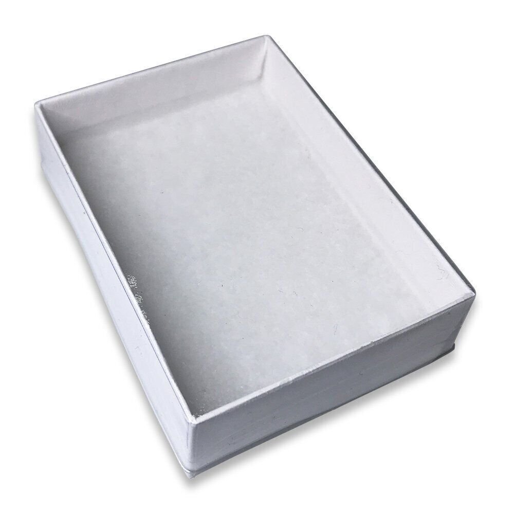 USA-Made Clear Top White-Swirl Cotton Filled Gift Boxes