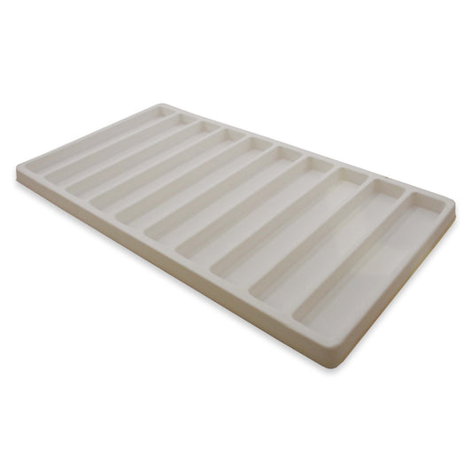 N'icePackaging - 10 Slot (1 3/16" x 6 3/4") Flocked Storage Tray Inserts - for Merchandise Jewelry & Organization