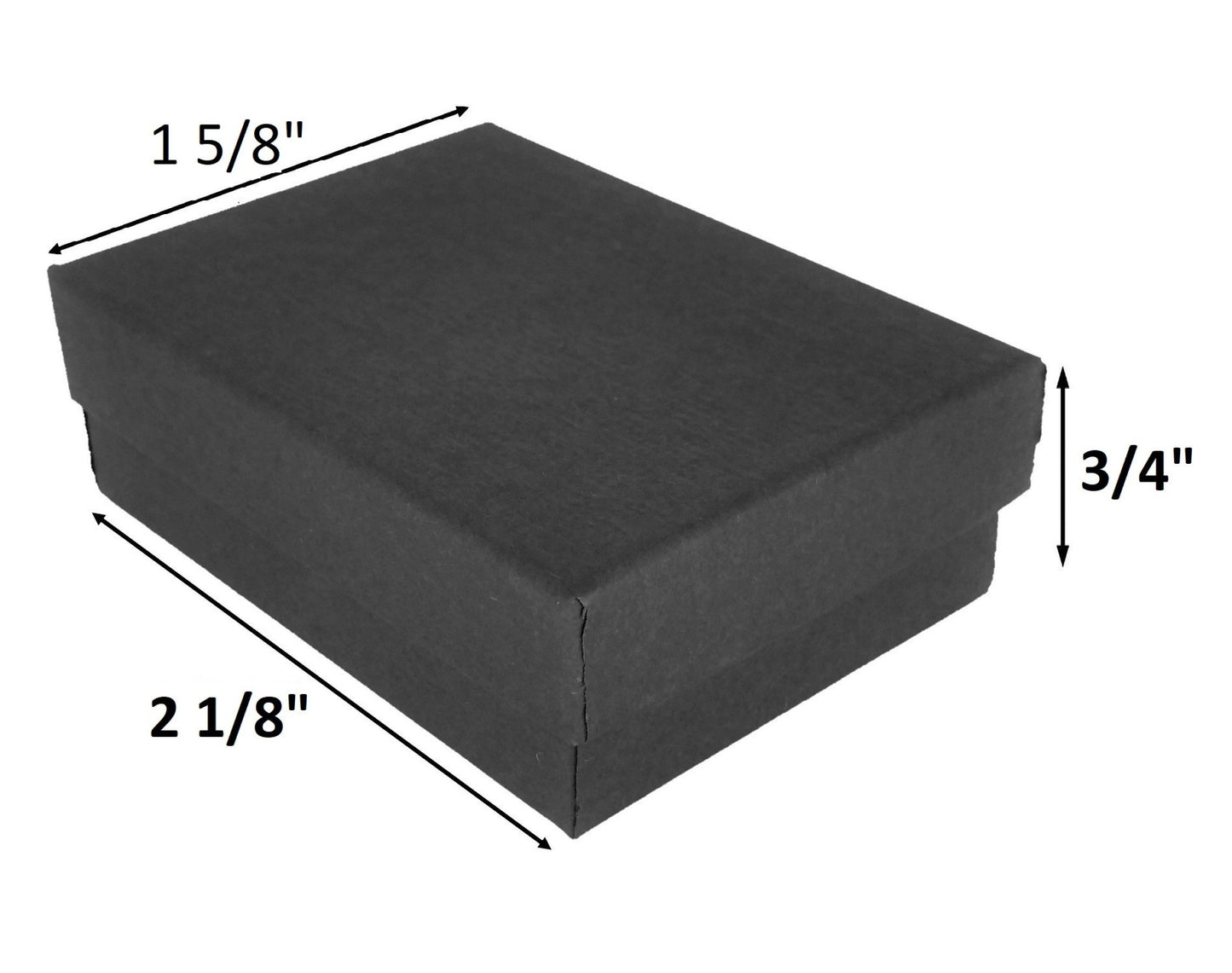 Mixed Matte Black Cotton Filled Gift Boxes for Gifts and Party Favors
