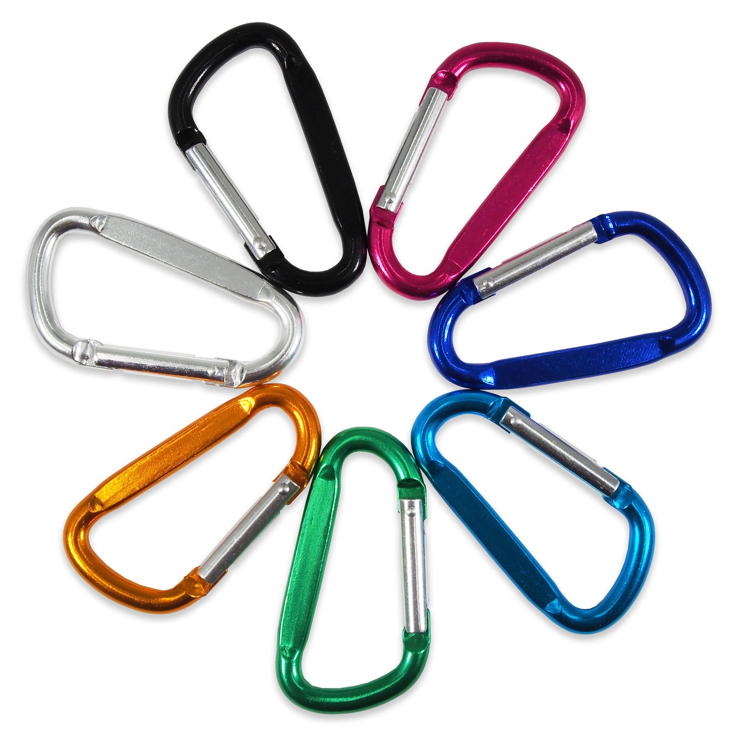 Multi-Pack - Aluminum Carabiner Keychain Set Durable – Self-Closing