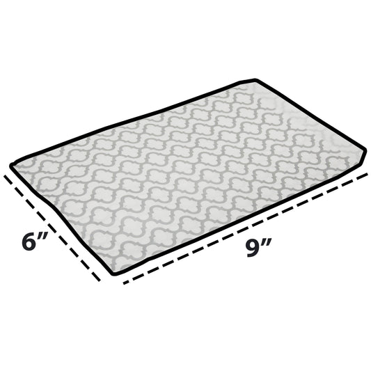 Flat Silver Trellis Pattern Paper Gift Bags