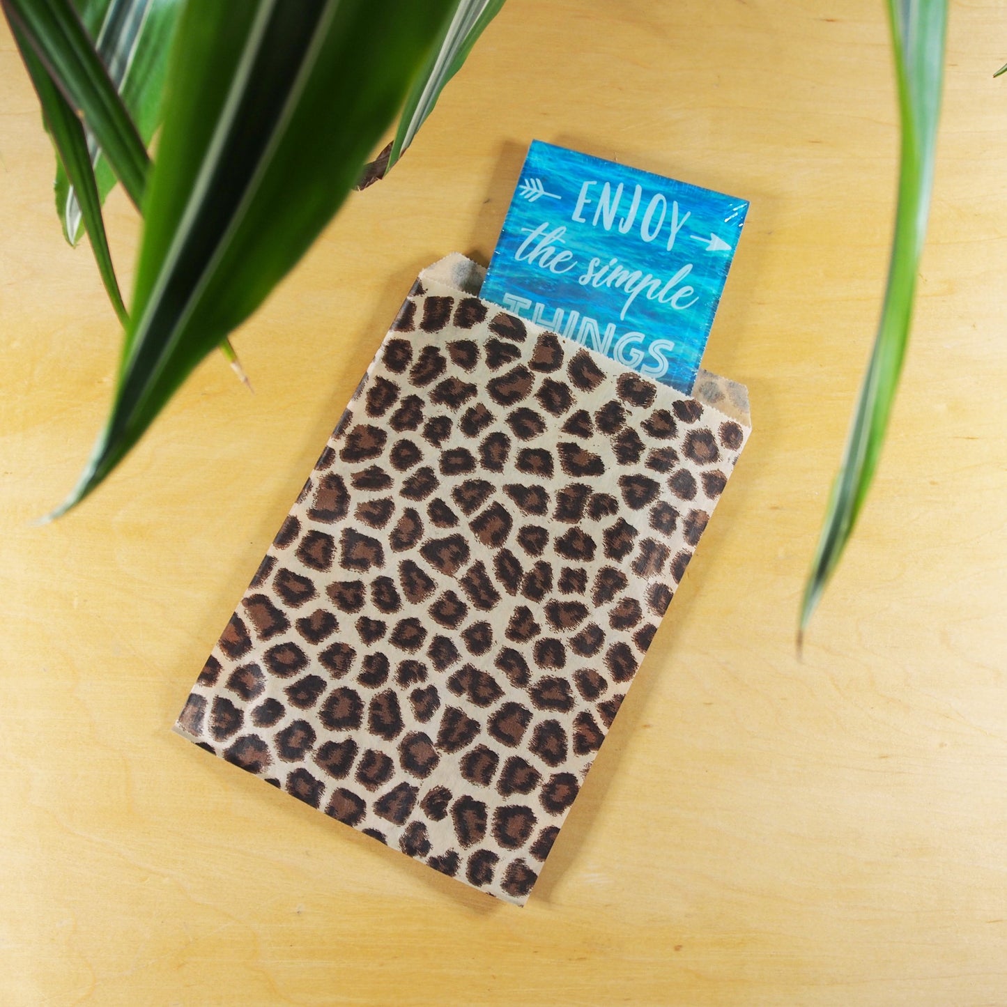 Leopard/Cheetah Pattern Bags Flat Paper Gift Bags