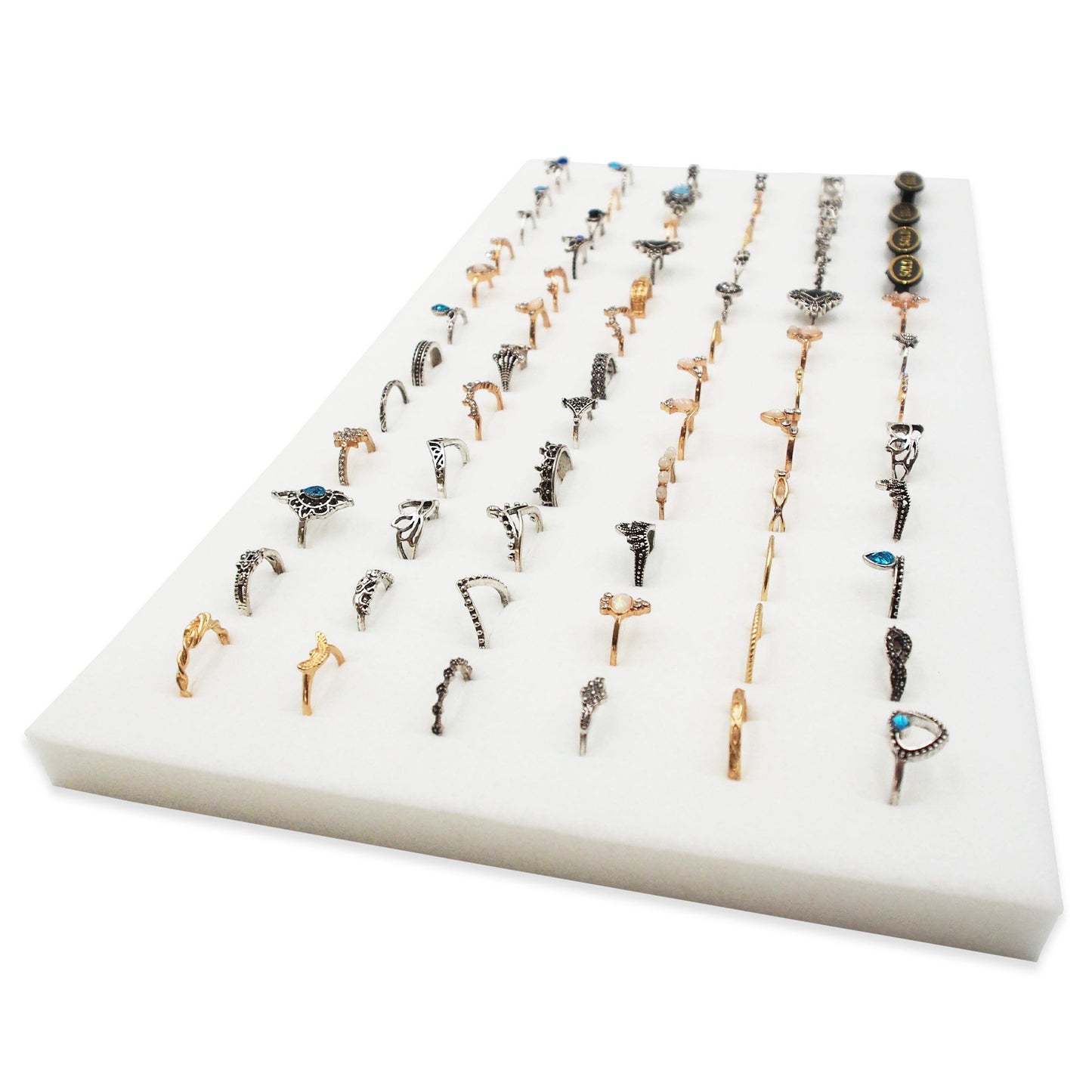 Made in the USA Deluxe 72 Slit Ring Foam Insert Display