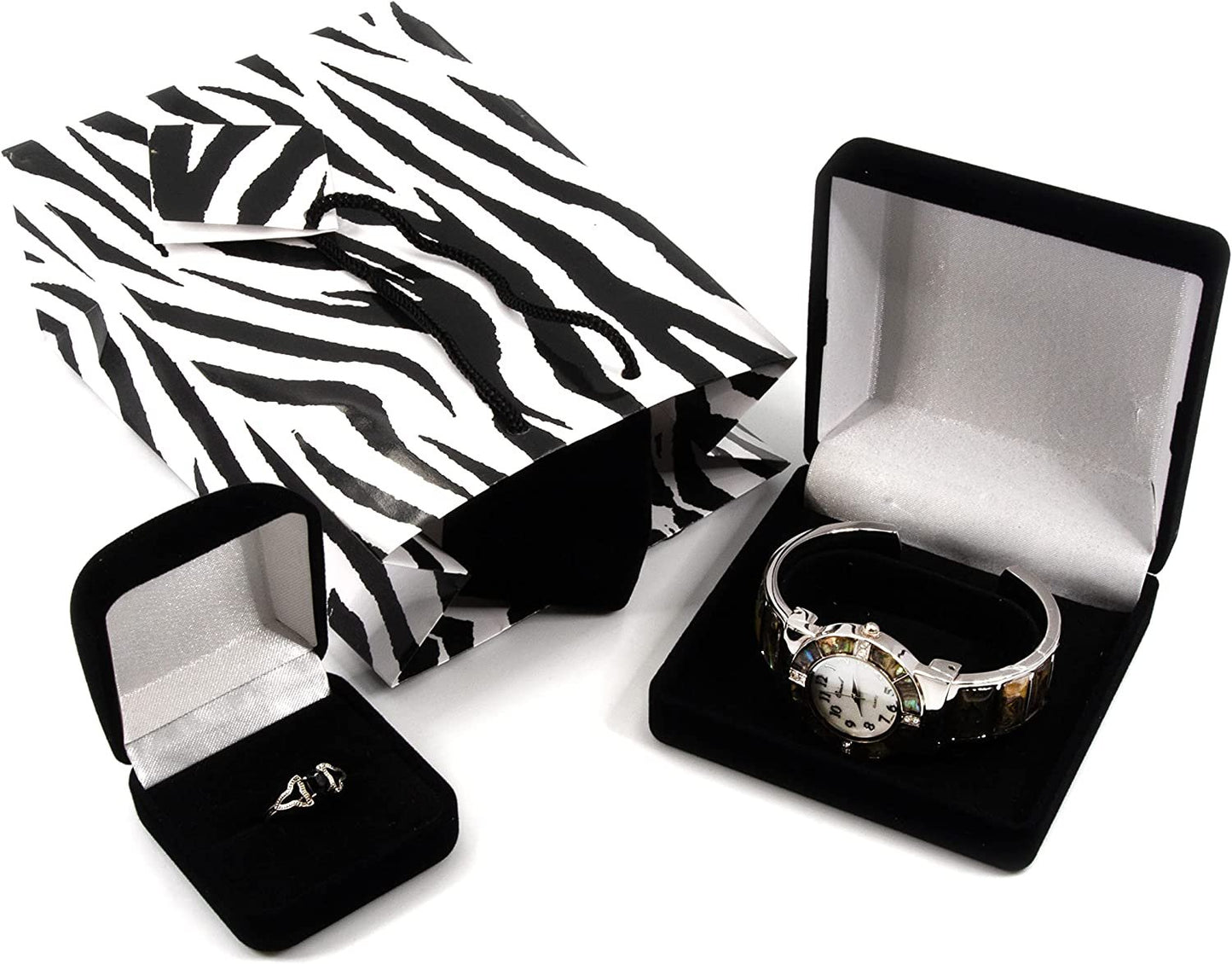 Zebra Paper Tote Gift Bags Great for parties, promotions and more.