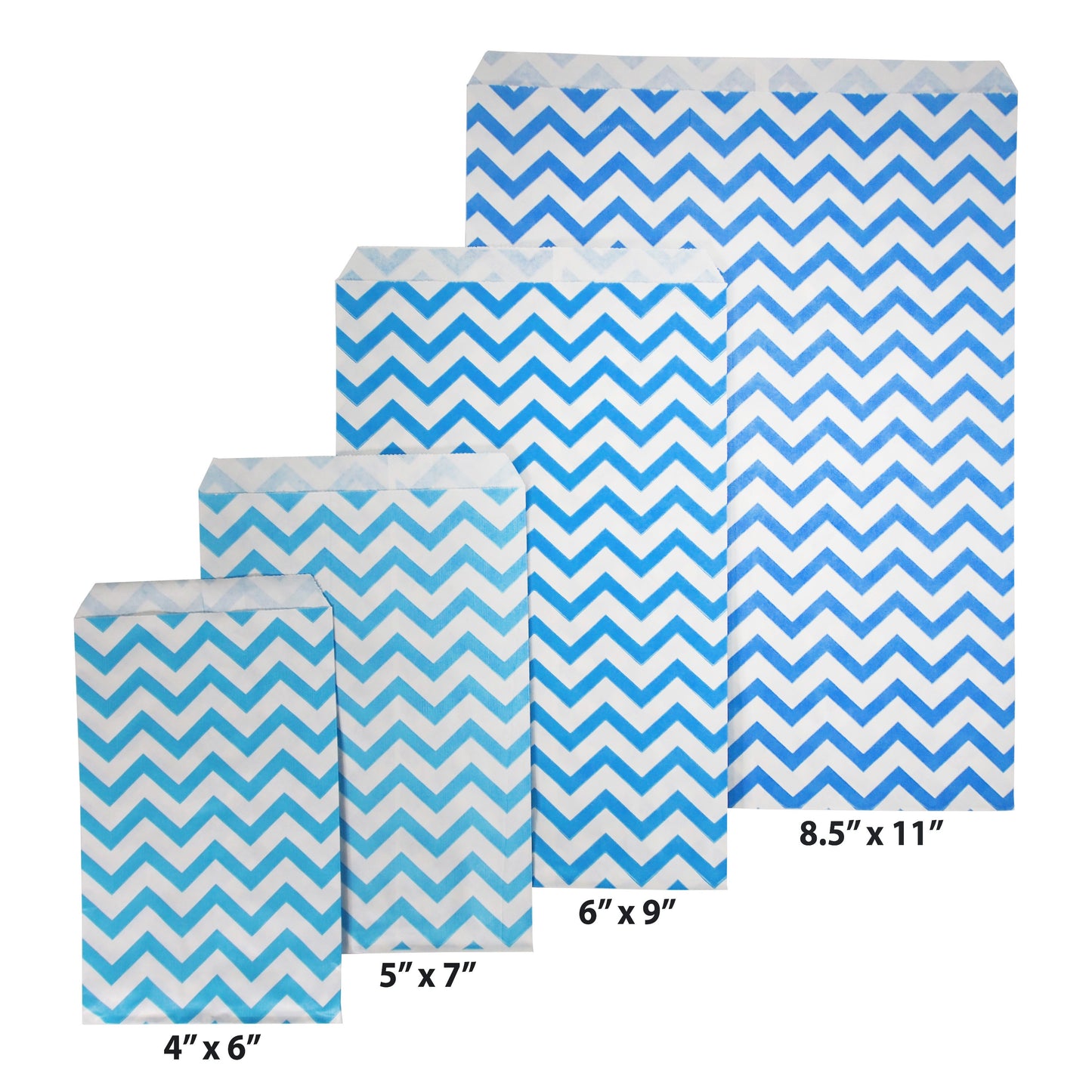 100 - 4"x6" Bags Flat Plain Paper or Patterned Bags for Candy, Cookies, and more