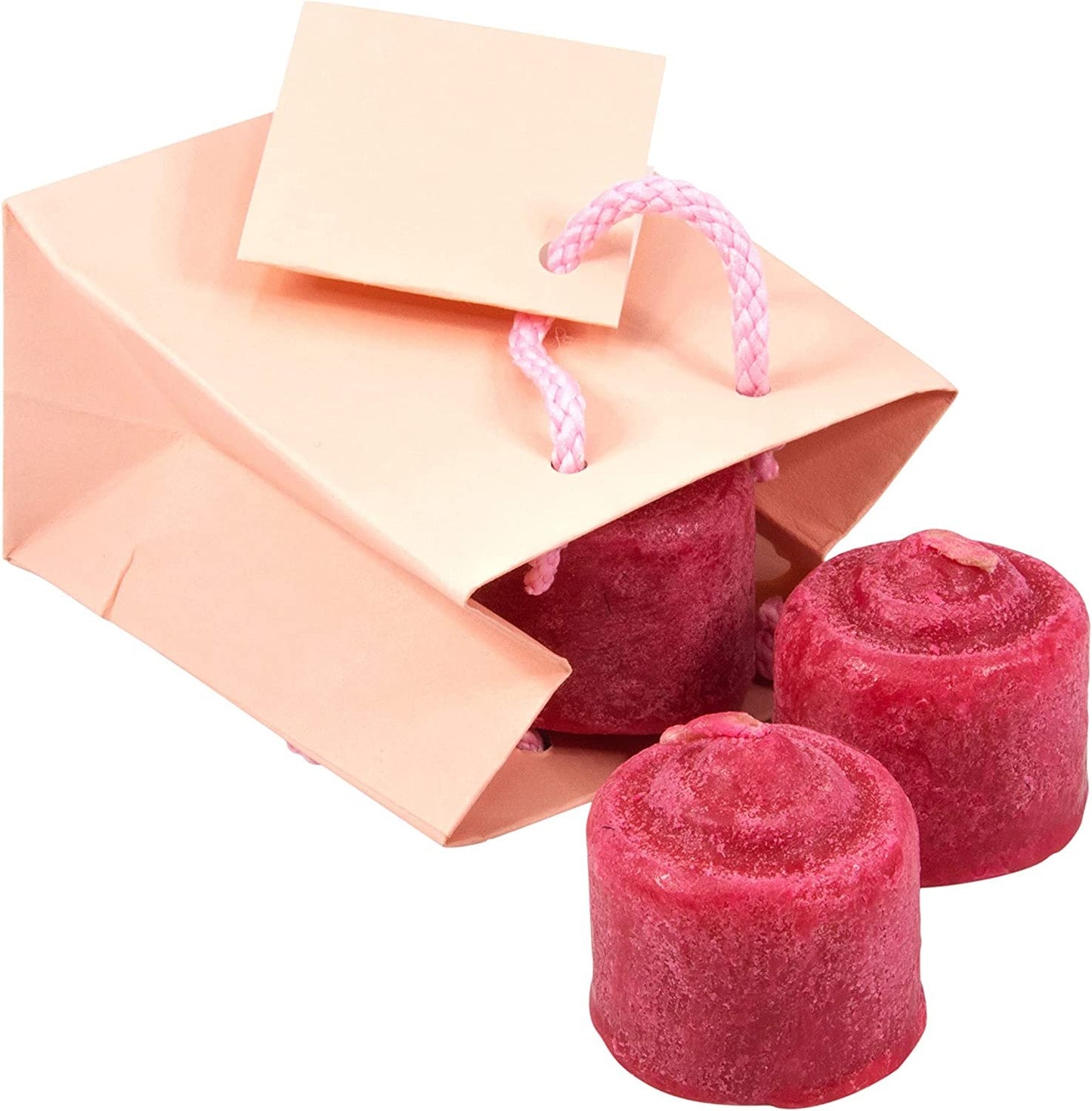 10 Bags – Matte Pink Paper Tote Gift Bags – Birthdays/Holidays/Parties/Gifts/Showers/and more.