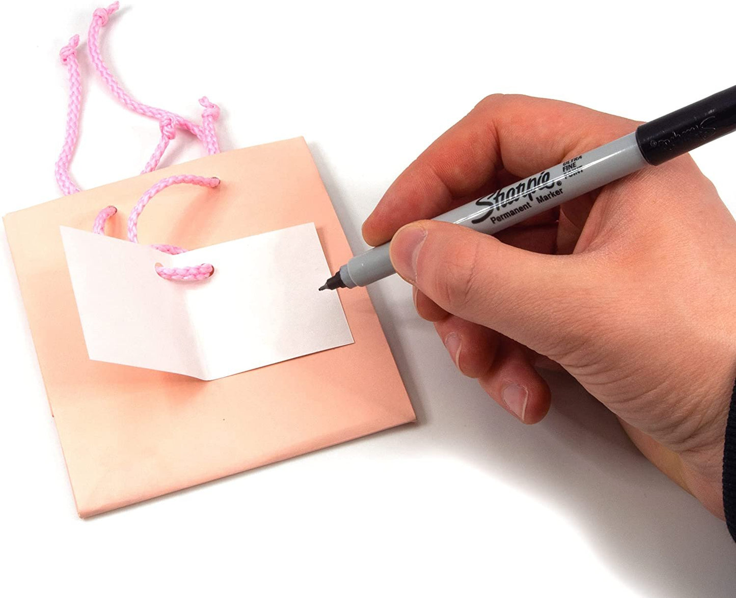 10 Bags – Matte Pink Paper Tote Gift Bags – Birthdays/Holidays/Parties/Gifts/Showers/and more.