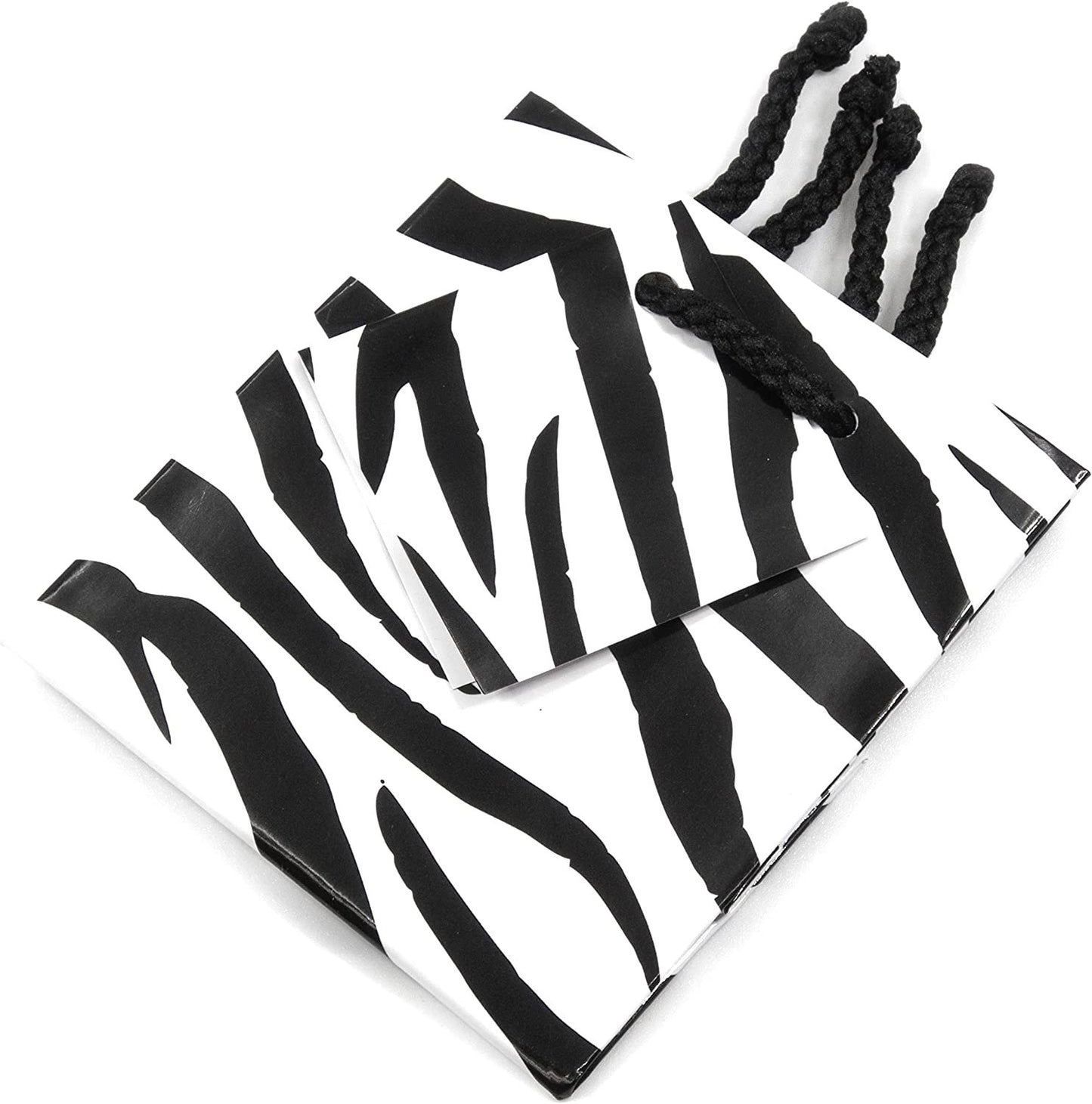 Zebra Paper Tote Gift Bags Great for parties, promotions and more.