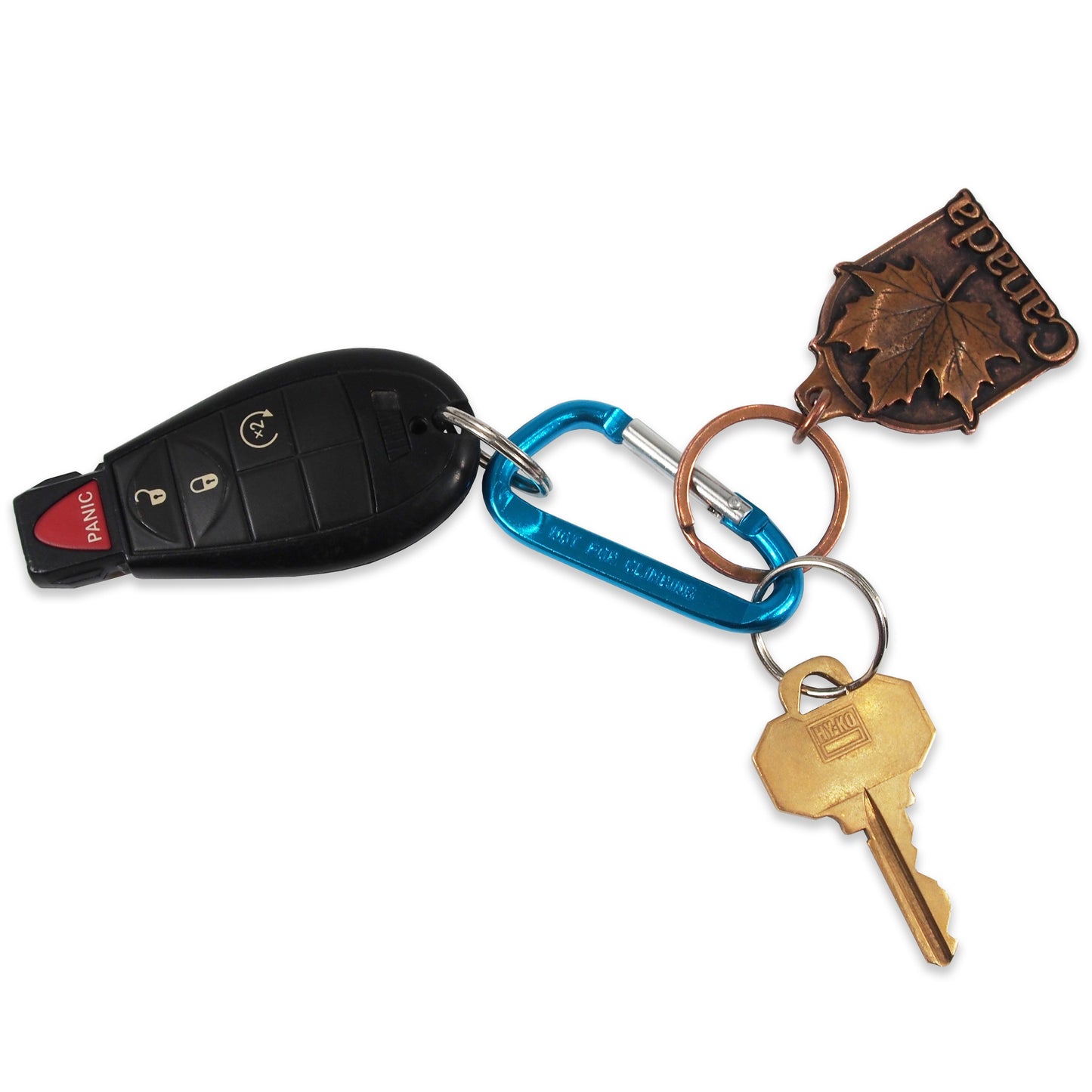 Multi-Pack - Aluminum Carabiner Keychain Set Durable – Self-Closing