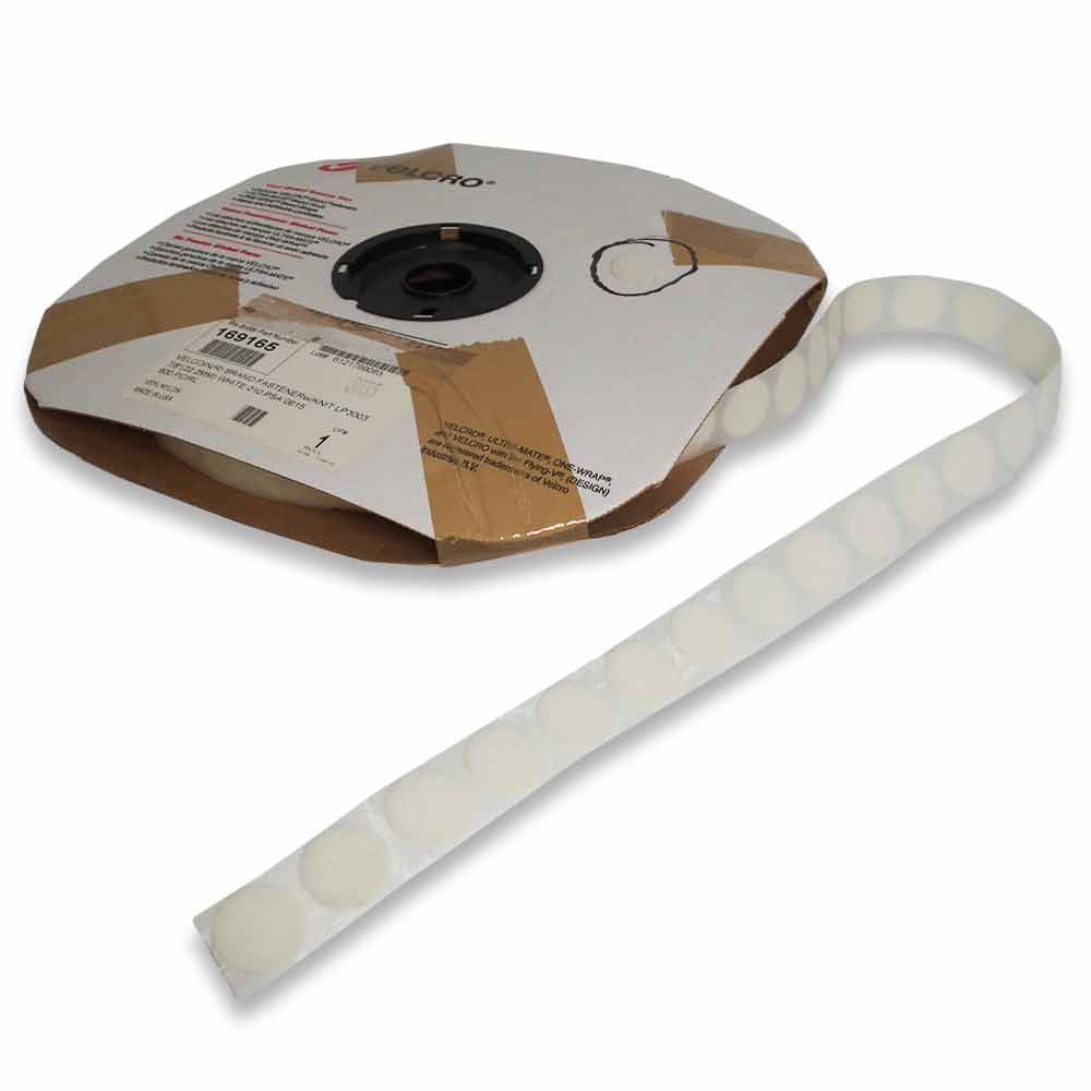 Roll of Velcro® fastener dots, choose size, color and Hook / Loop