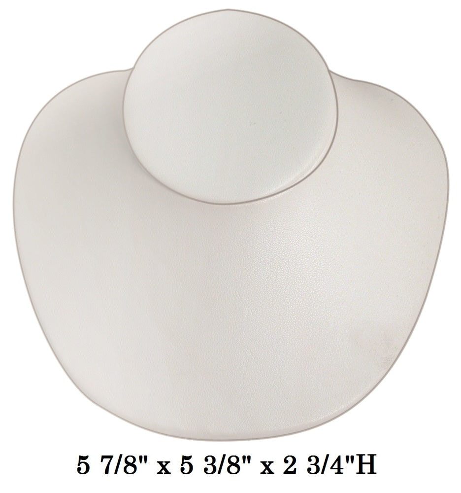 White Shapely Lay-Down Jewelry-Displays