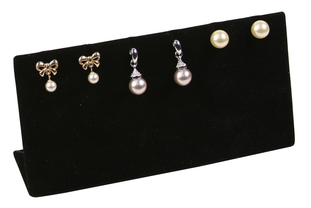 Black Slotted Earring Display for up to 3 Pairs.