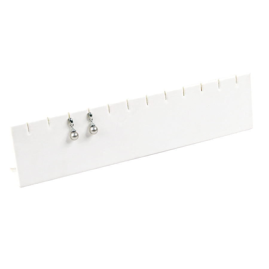 White Earring Slit Display for up to 6 Pairs.