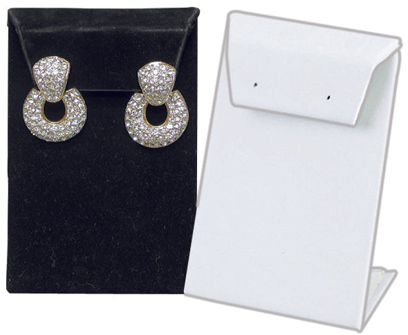 White Single with Flap Earring Display