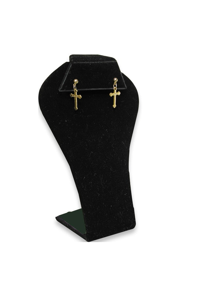 Black Single Shapely Earring Display