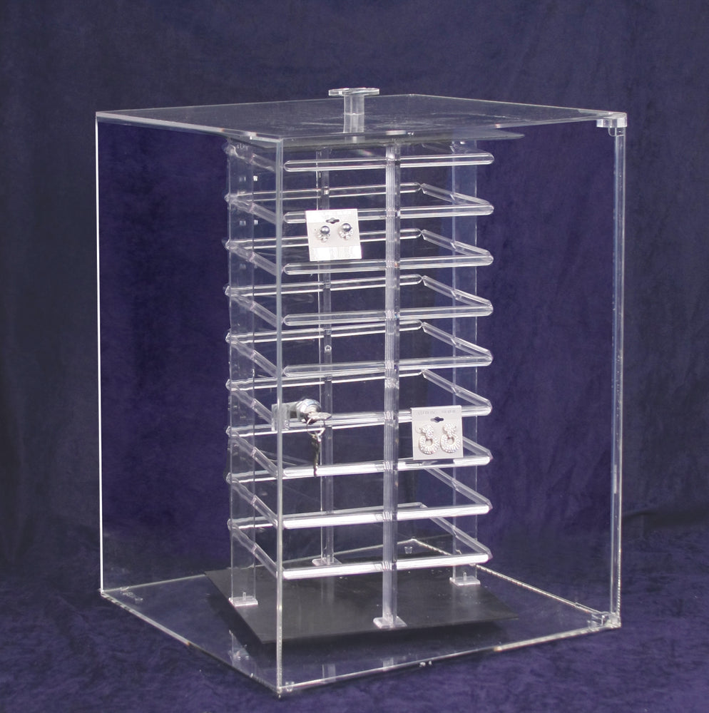 Rotating Acrylic Case for 144pcs. 2" Hanging Earring Cards