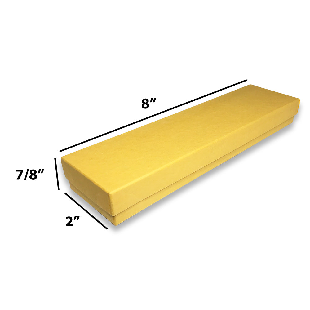 Yellow Kraft Cotton Filled Box 8" x 2" x 7/8"H