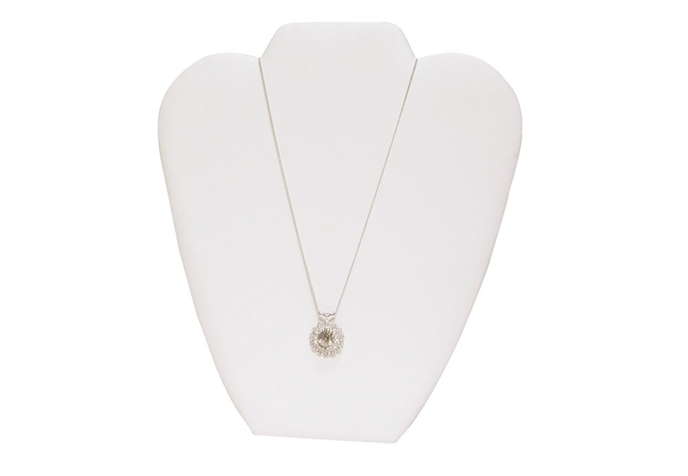 White 8 5/8"H Necklace Display with Easel