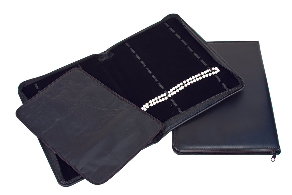 Economy Black Leatherette Folders - 20 Section (Watch/Bracelet)