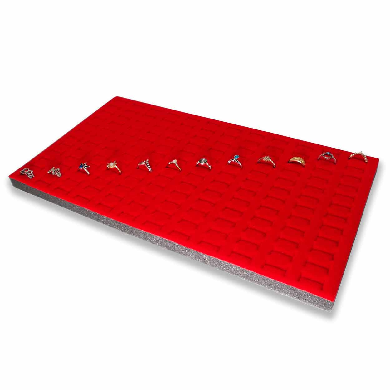 144 Slot Jewelry Ring Foam Display Insert Liner - Multiple color choices, 2Pcs/Pack