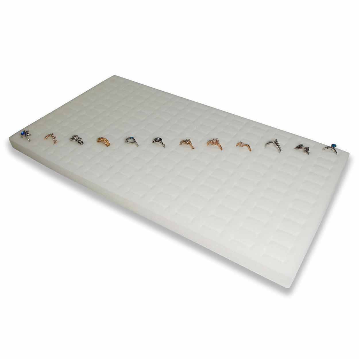 144 Slot Jewelry Ring Foam Display Insert Liner - Multiple color choices, 2Pcs/Pack