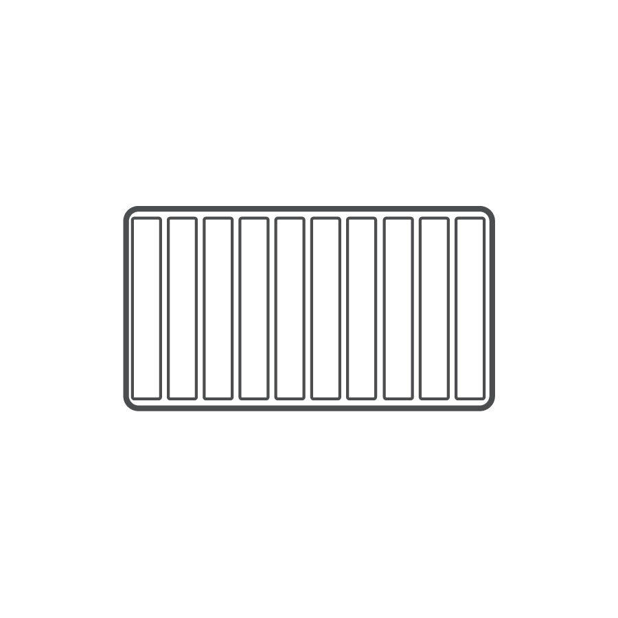 White 10 Compartment Bracelet Flocked Tray Insert