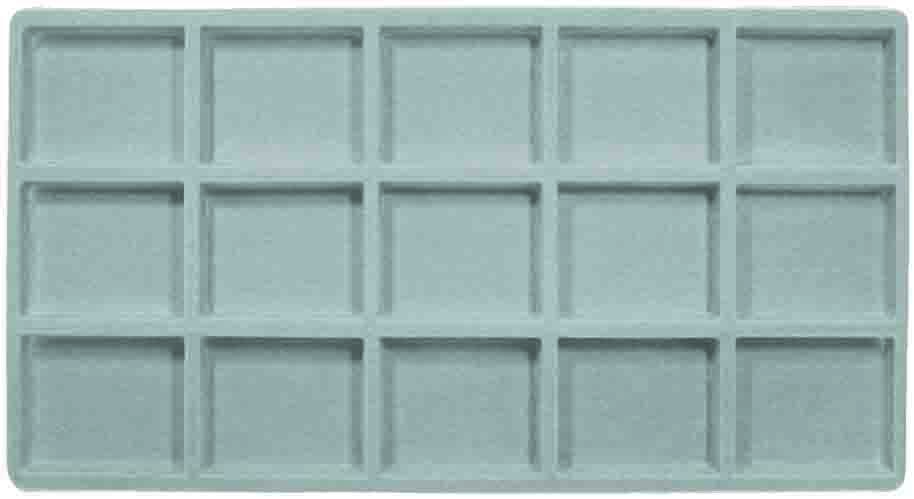 Grey 15 Compartment Flocked Tray Insert