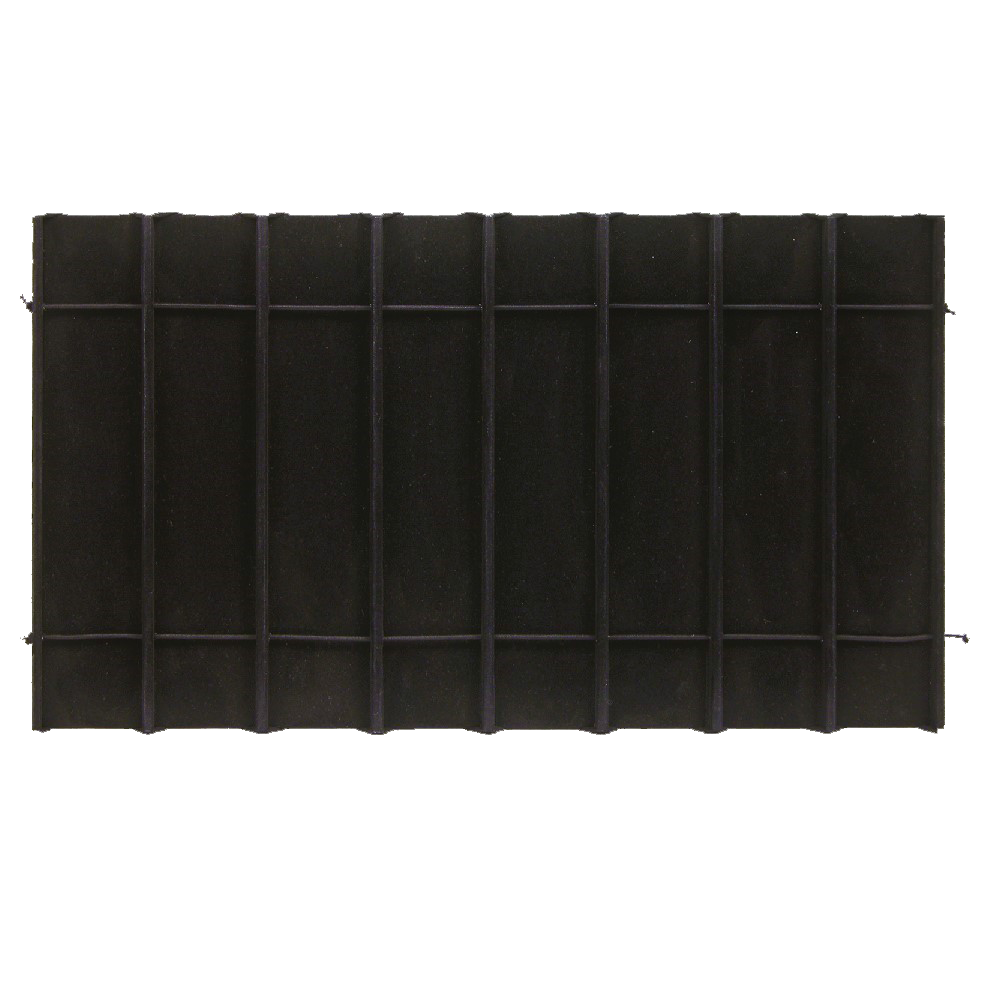 Black leatherette 8 Section Deluxe bracelet insert liners