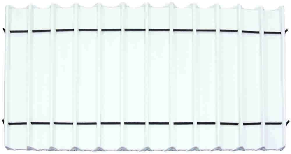 White Faux Leather 12 Section Deluxe Bracelet Insert Liner