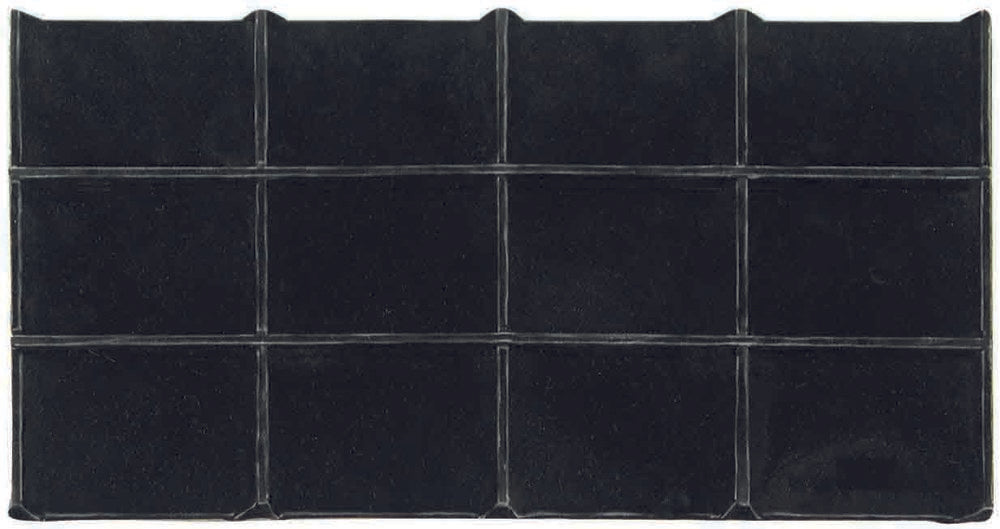 Black Faux Leather 12 Section Jewelry Deluxe Tray Insert Liner