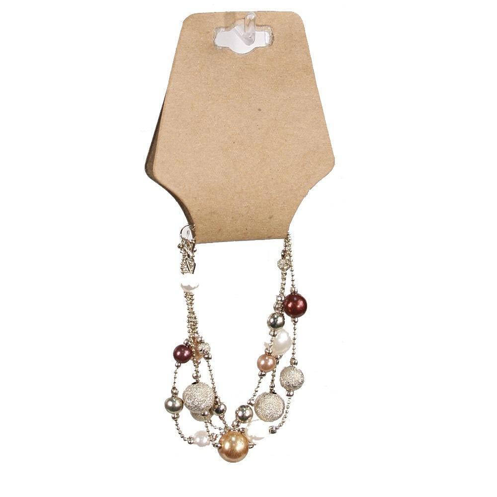 Large Necklace/Bracelet Foldover Cards - 100pcs/pack - (3 color options)