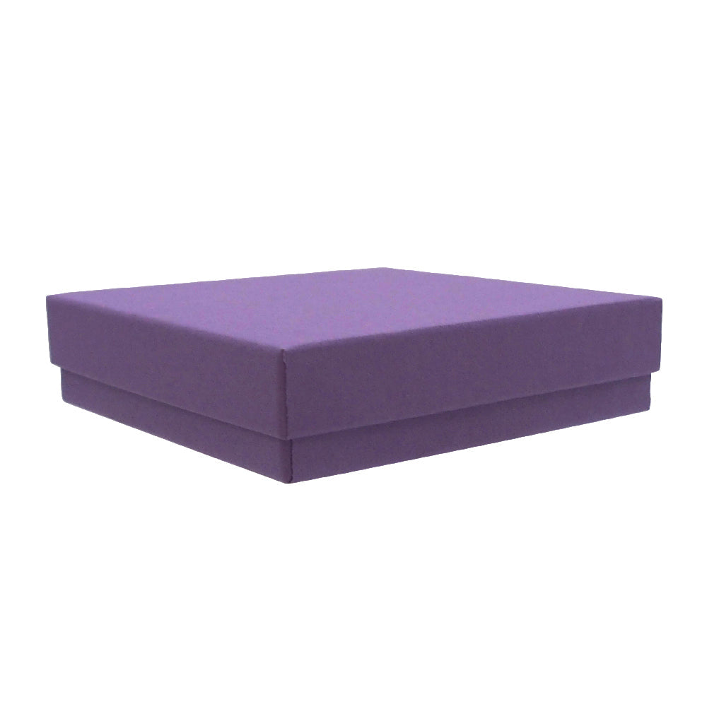 Purple Kraft Cotton Filled Boxes - (10 Boxes/Pack)