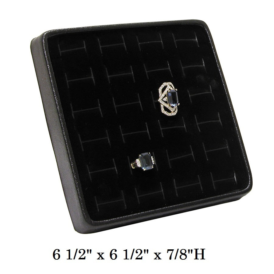 Black/Black Lightweight Multi-Ring Display Tray w/Easel