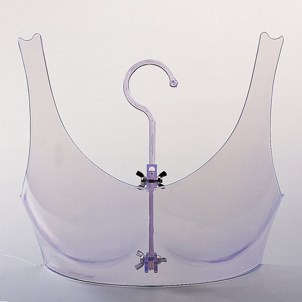 Hanging Clear Bra form - Clear Plastic