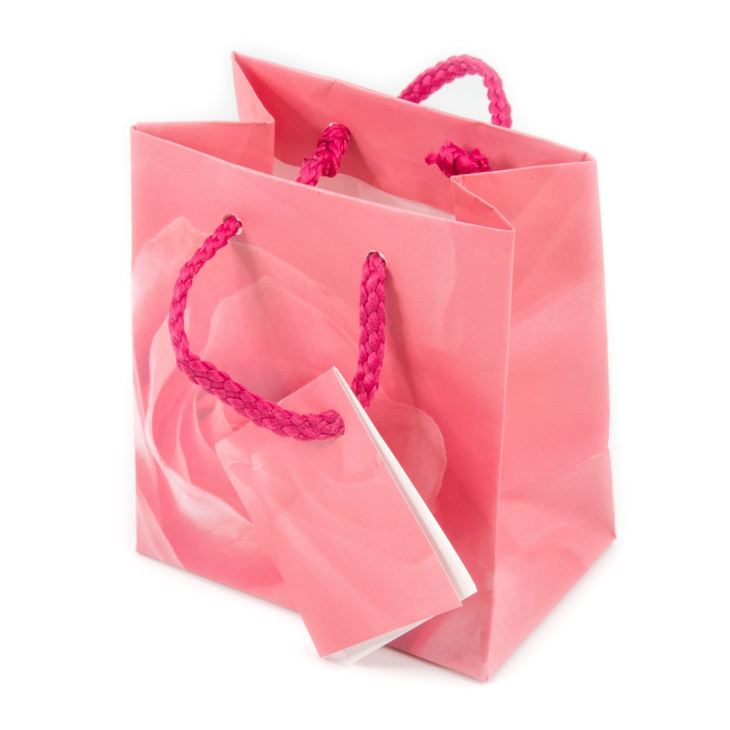 N’icePackaging – 10 Qty – Pink Rose Spot Paper Tote Gift Bags – For Birthdays/Holidays/Parties/Gifts/Sales/Showers/Special Occasions – 4 Sizes