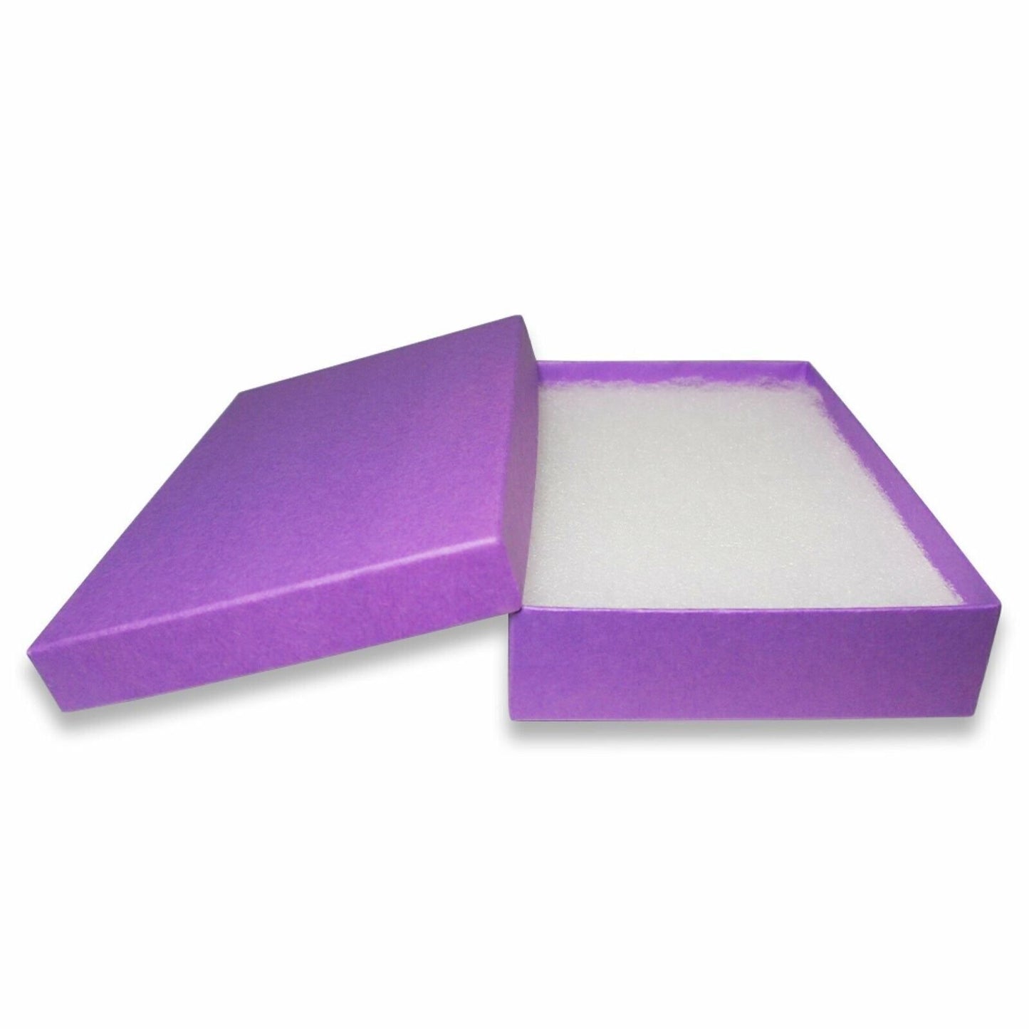 N'icePackaging - Royal-Purple Kraft Cotton Filled Gift Boxes - Size 5 7/16" x 3 1/2" x 1" - USA