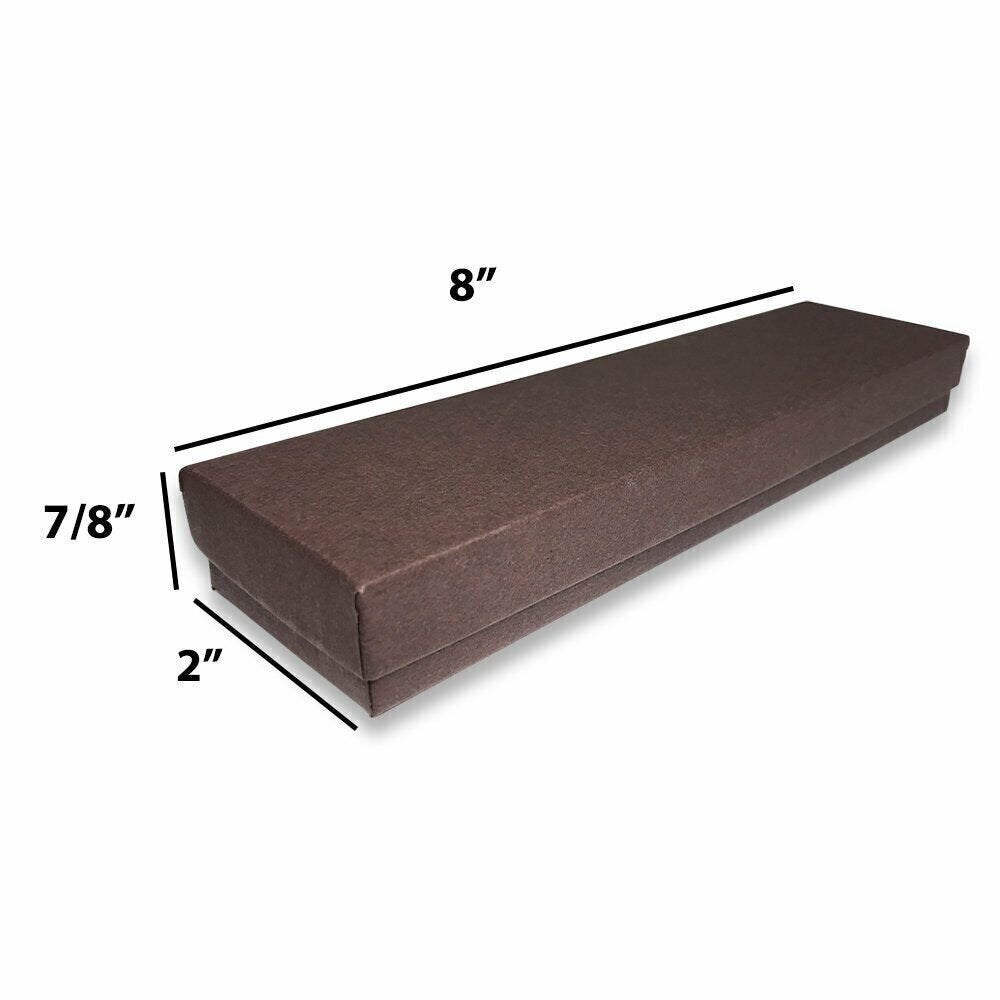 N'icePackaging – USA-Made Chocolate-Brown Kraft Cotton Filled Boxes - for...