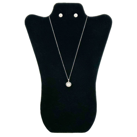 N’icePackaging – 1 Qty - Special Edition Curved Padded Necklace Easel Display with Pre-Punched Earring Holes – For Sales & Showcase – 8 5/8” x 14 1/8” x 1/4”