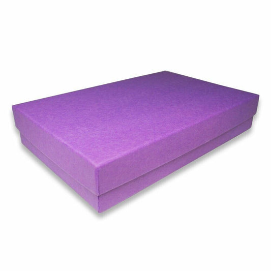 N'icePackaging - Royal-Purple Kraft Cotton Filled Gift Boxes - Size 5 7/16" x 3 1/2" x 1" - USA
