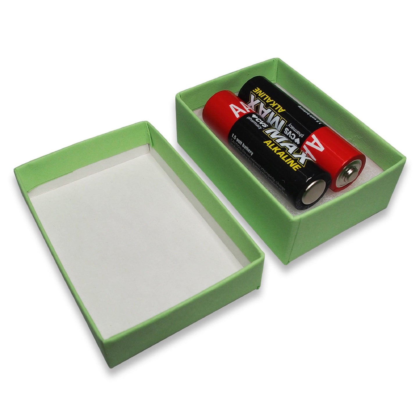 N'icePackaging - Light Green-Kraft Cotton Filled Gift Boxes - Size 2 7/16" x 1 5/8" x 13/16" - USA Made - Sales/Gifts/Storage -...