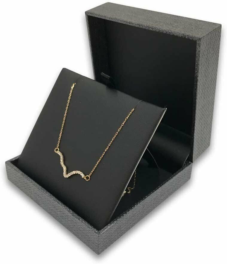 1 Qty - Charcoal Grey Mesh Watch (Pillow) Jewelry Box w/ Black Leatherette...