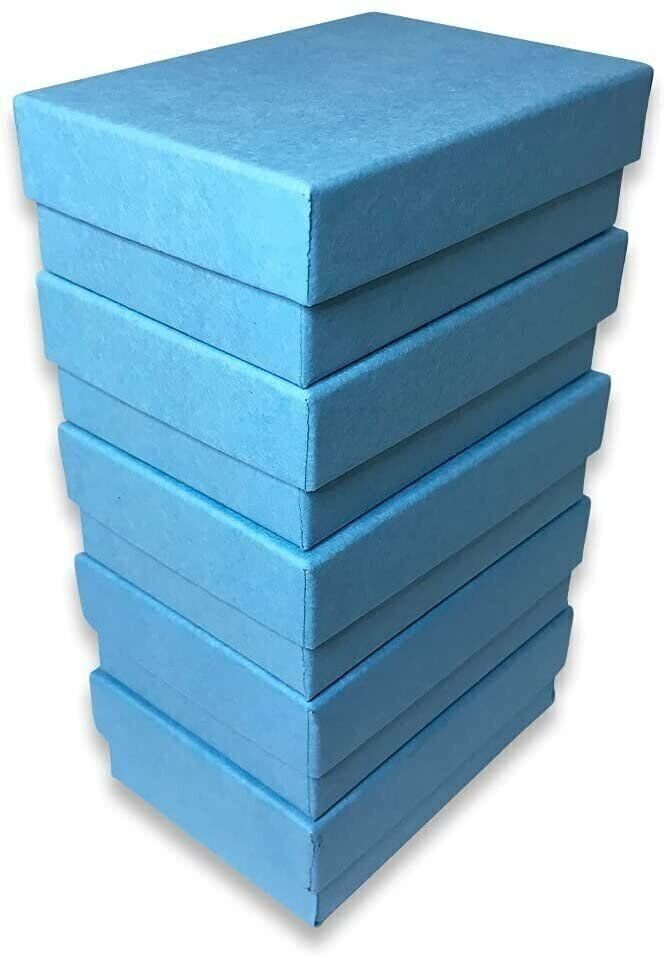 Light Sky-Blue Cotton Filled Gift Boxes
